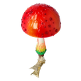 Load image into Gallery viewer, Fairyland's Mushroom. Handmade Glass Christmas ornament. 2022-681

