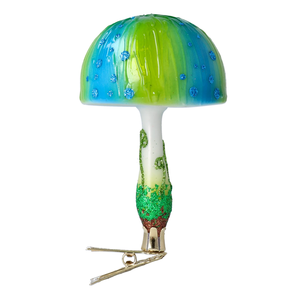 Electric Moss Sentry | Hand-Painted Glass Ornament | Blubom 2022-682