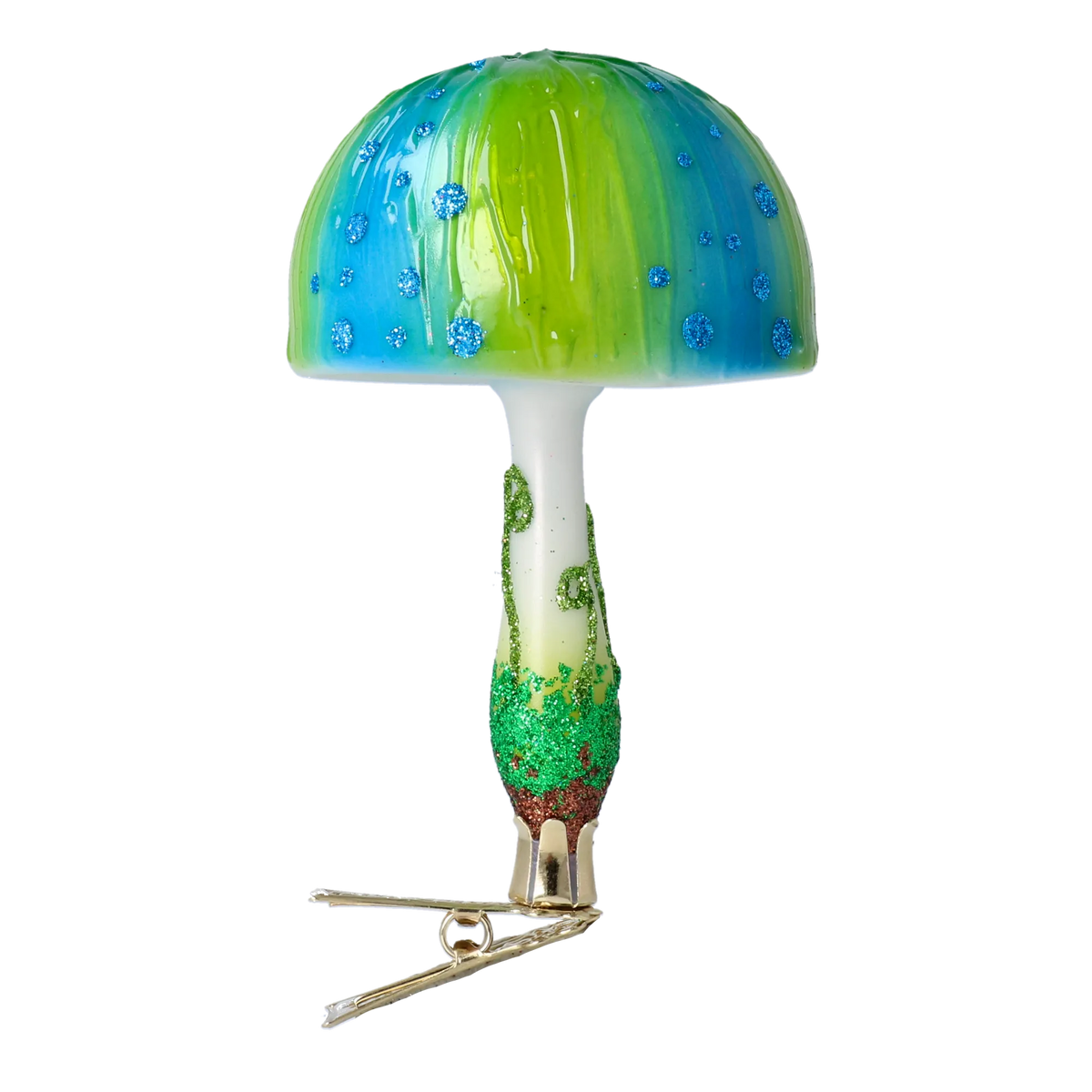 Electric Moss Sentry | Hand-Painted Glass Ornament | Blubom 2022-682