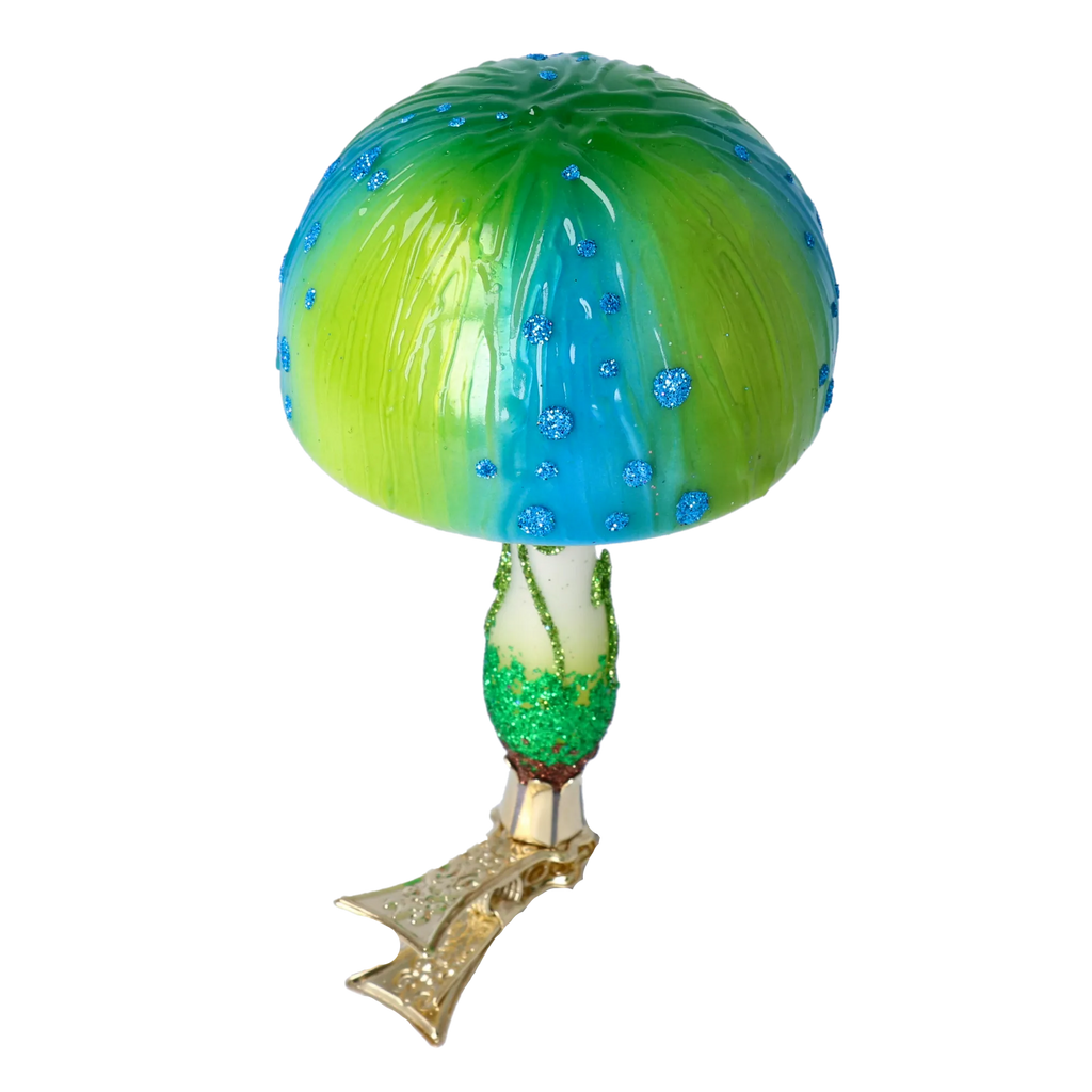 Electric Moss Sentry | Hand-Painted Glass Ornament | Blubom 2022-682