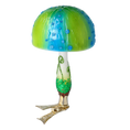Load image into Gallery viewer, Fairytale Mushroom. Handmade Glass Christmas ornament. 2022-682
