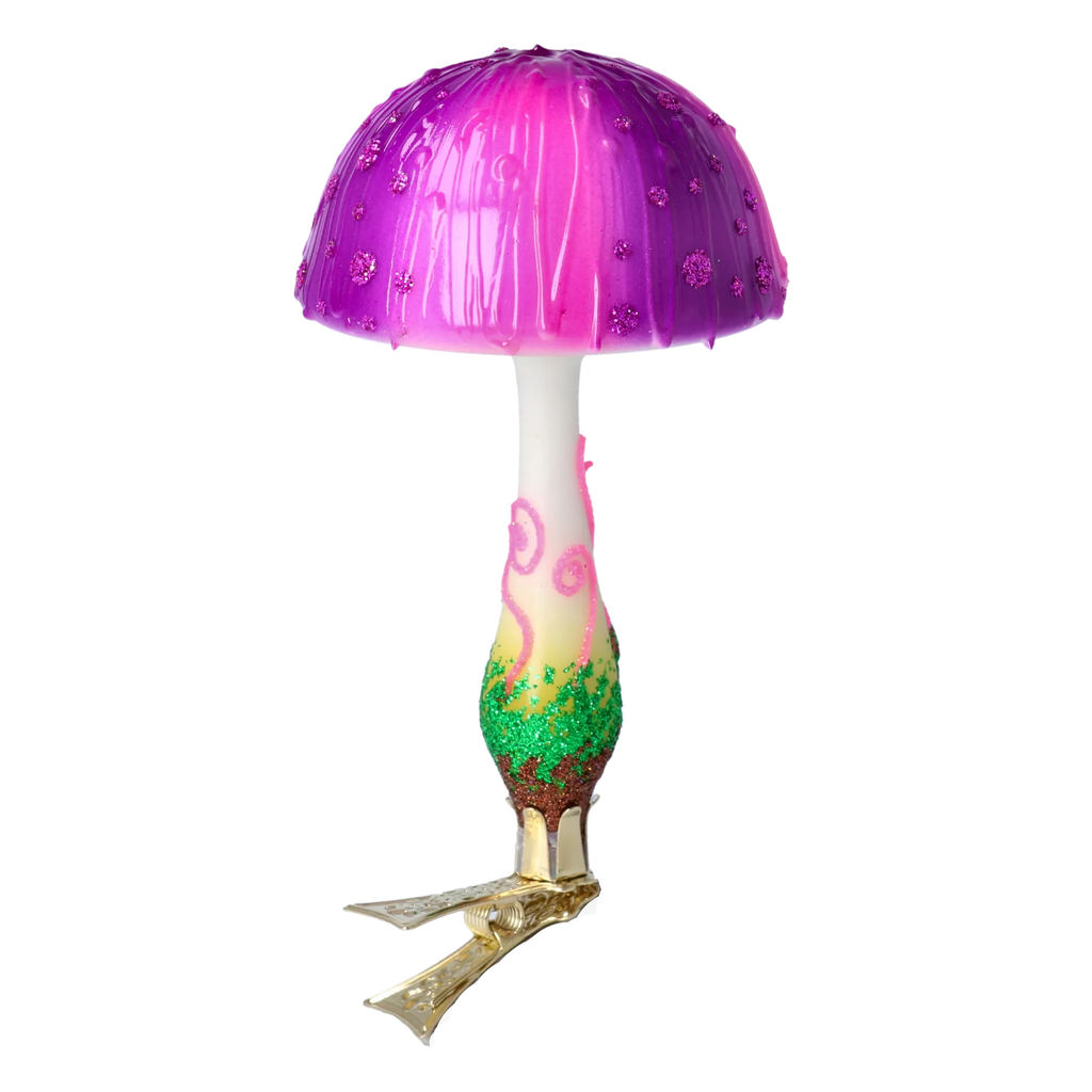 Radiant Amethyst Bloom | Hand-Painted Glass Ornament | Blubom 2022-683