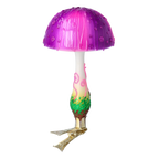 Radiant Amethyst Bloom | Hand-Painted Glass Ornament | Blubom 2022-683