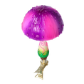 Load image into Gallery viewer, Forest Mushroom on a Clip. Handmade Glass Christmas ornament. 2022-683
