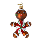 Spiced Peppermint Voyager | Hand-Painted Glass Ornament | Blubom 2022-684