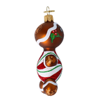 Spiced Peppermint Voyager | Hand-Painted Glass Ornament | Blubom 2022-684