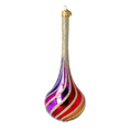 Load image into Gallery viewer, Rainbow Twirl  Handmade Glass Christmas ornament
