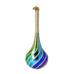 Gilded Chromatic Rhythm | Hand-Painted Glass Ornament | Blubom 2022-686