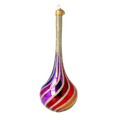 Gilded Chromatic Rhythm | Hand-Painted Glass Ornament | Blubom 2022-686