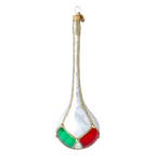 Alabaster Gilded Stillness | Hand-Painted Glass Ornament | Blubom 2022-687