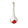 Alabaster Ember | Hand-Painted Glass Ornament | Blubom 2022-688