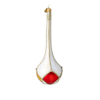 Alabaster Ember | Hand-Painted Glass Ornament | Blubom 2022-688