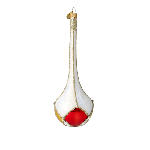 Alabaster Ember | Hand-Painted Glass Ornament | Blubom 2022-688
