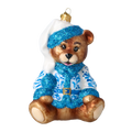 Quiet Azure Dreamer | Hand-Painted Glass Ornament | Blubom 2022-689