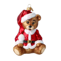 Earnest Crimson Cub | Hand-Painted Glass Ornament | Blubom 2022-695