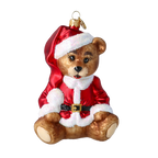 Earnest Crimson Cub | Hand-Painted Glass Ornament | Blubom 2022-695
