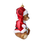 Earnest Crimson Cub | Hand-Painted Glass Ornament | Blubom 2022-695