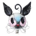 Moonstruck Prowler | Hand-Painted Glass Ornament | Blubom 2022-718