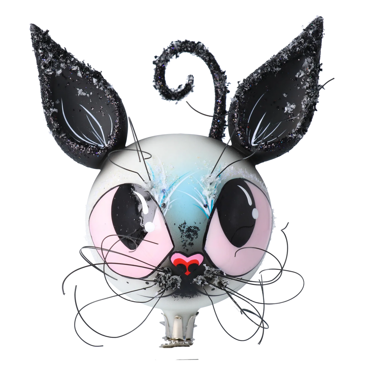 Moonstruck Prowler | Hand-Painted Glass Ornament | Blubom 2022-718