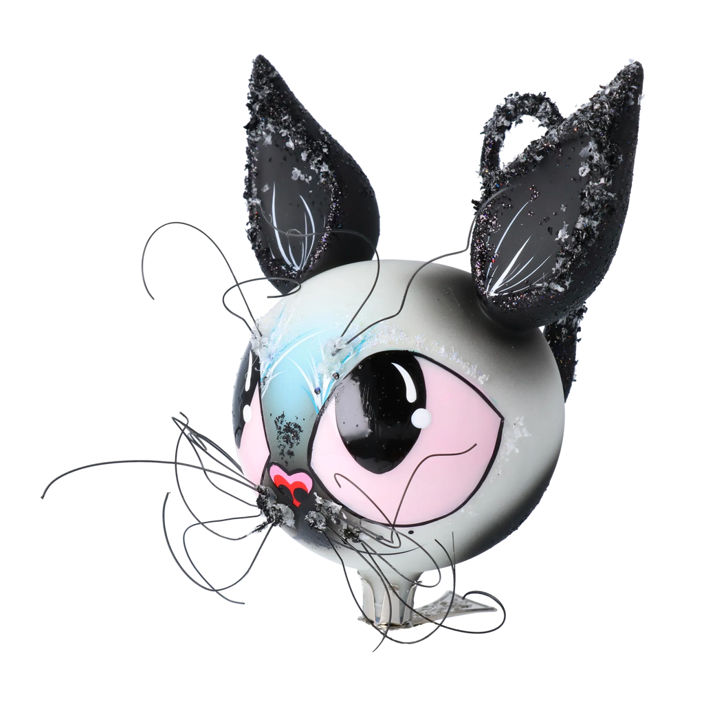 Moonstruck Prowler | Hand-Painted Glass Ornament | Blubom 2022-718