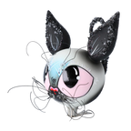 Moonstruck Prowler | Hand-Painted Glass Ornament | Blubom 2022-718