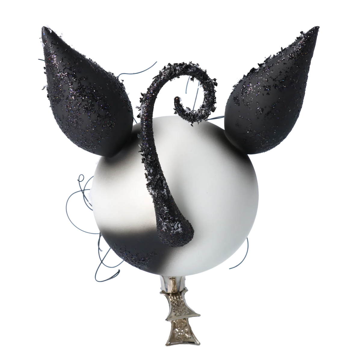 Moonstruck Prowler | Hand-Painted Glass Ornament | Blubom 2022-718