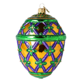 Gilded Amethyst Grandeur | Hand-Painted Glass Ornament | Blubom 2024-009