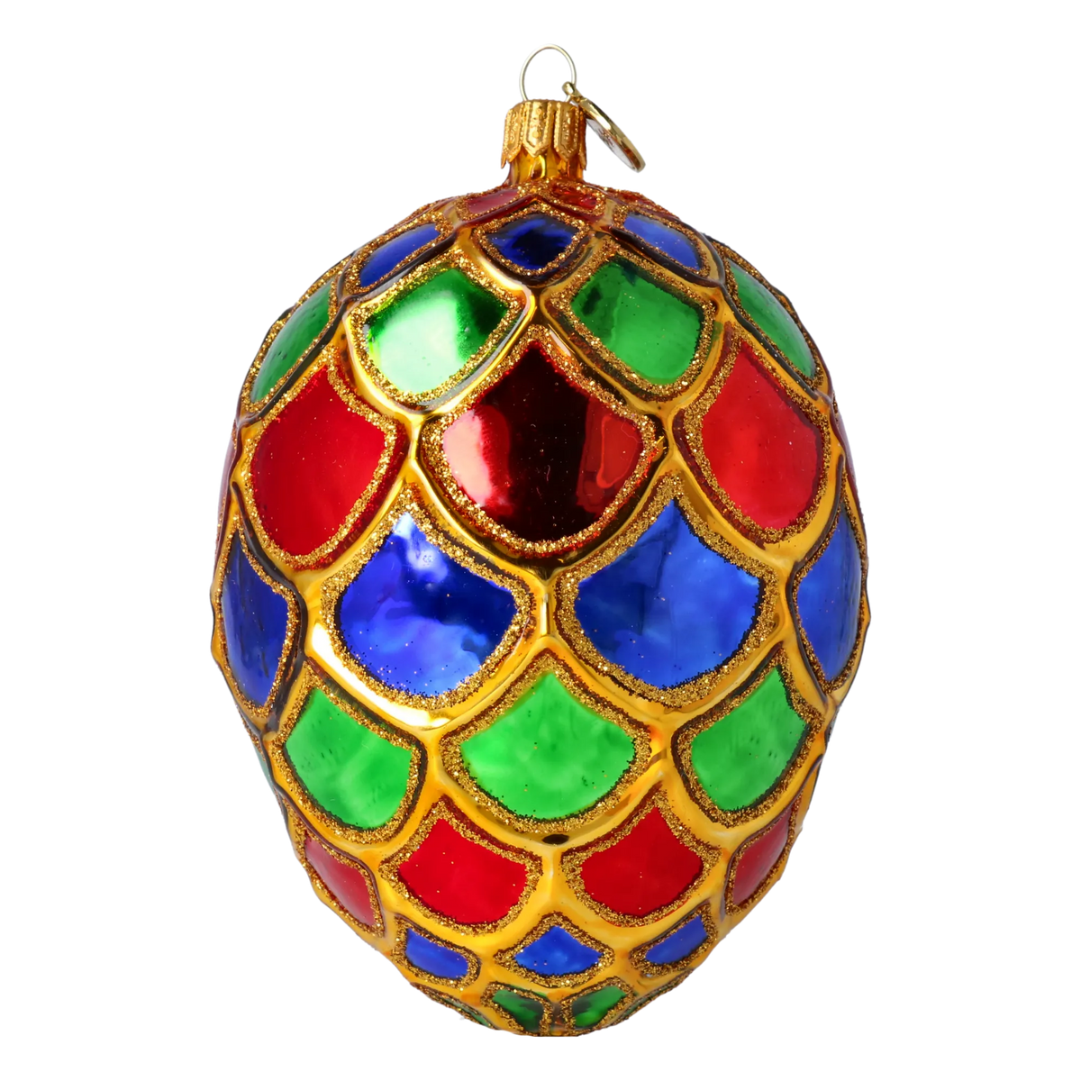 Gilded Heritage Aurora | Hand-Painted Glass Ornament | Blubom 2024-013