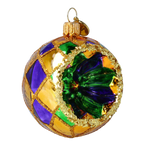 Emerald Solstice | Hand-Painted Glass Ornament | Blubom 2024-016