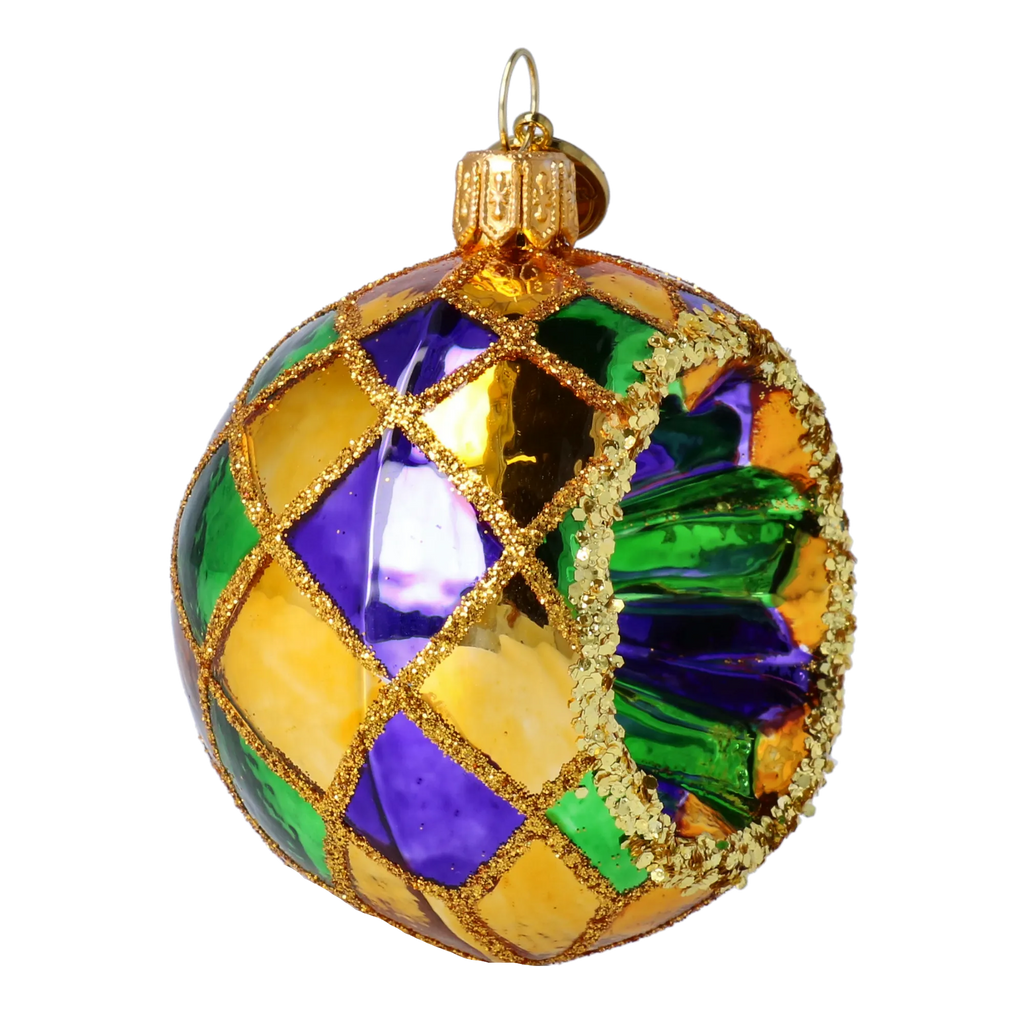 Emerald Solstice | Hand-Painted Glass Ornament | Blubom 2024-016