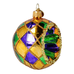 Emerald Solstice | Hand-Painted Glass Ornament | Blubom 2024-016