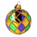 Emerald Solstice | Hand-Painted Glass Ornament | Blubom 2024-016