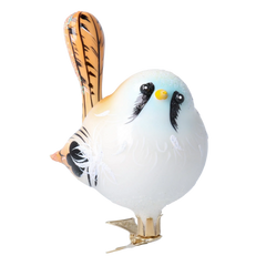 Tall-Tailed Songbird in Ivory