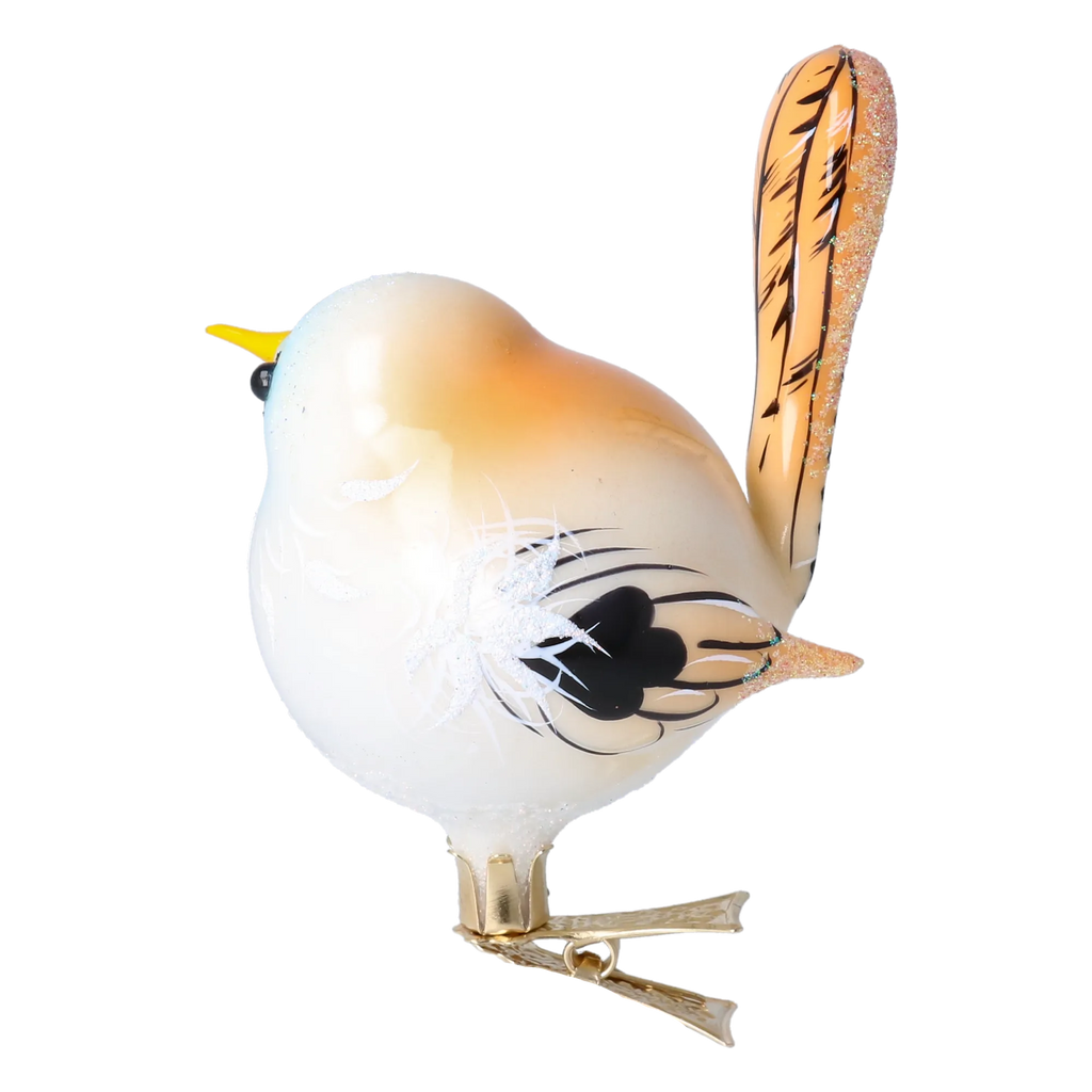 Vigilant Winter Sentry | Hand-Painted Glass Ornament | Blubom 2024-023