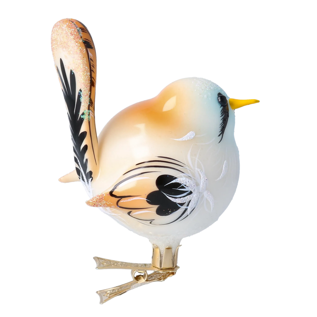 Vigilant Winter Sentry | Hand-Painted Glass Ornament | Blubom 2024-023