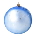 Azure Reverence | Hand-Painted Glass Ornament | Blubom 2024-041