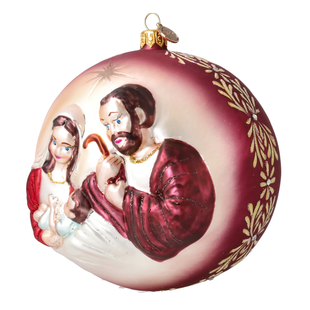Velvet Silent Vigil | Hand-Painted Glass Ornament | Blubom 2024-042