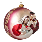 Velvet Silent Vigil | Hand-Painted Glass Ornament | Blubom 2024-042