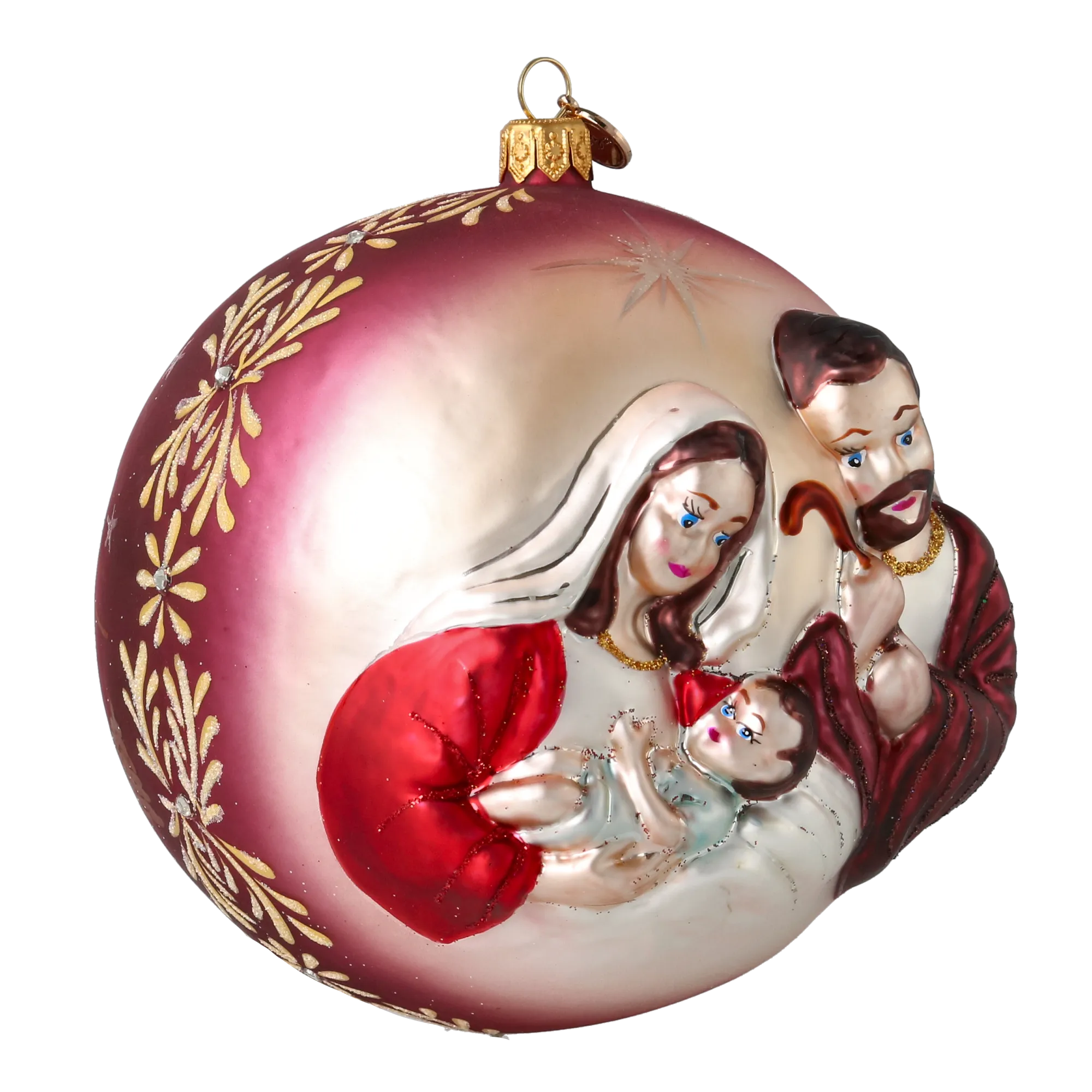 Velvet Silent Vigil | Hand-Painted Glass Ornament | Blubom 2024-042