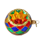 Gilded Cathedral Resonance | Hand-Painted Glass Ornament | Blubom 2024-050