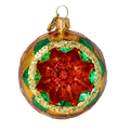 Gilded Ember Echo | Hand-Painted Glass Ornament | Blubom 2024-051