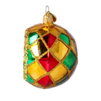 Gilded Ember Echo | Hand-Painted Glass Ornament | Blubom 2024-051
