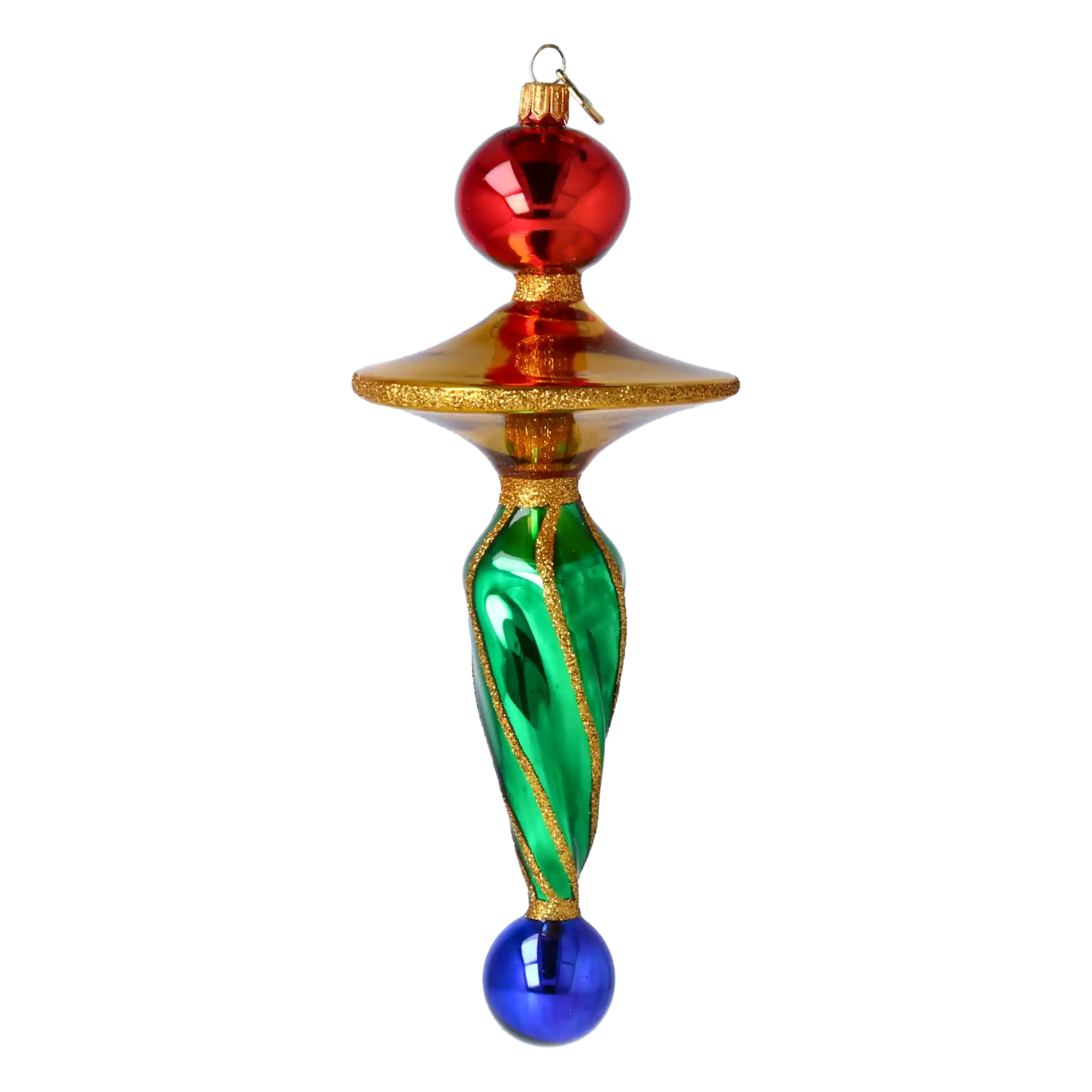 Celestial Spire Glass Christmas ornament Retro Glass Reflector Ornament