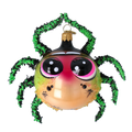 Inquisitive Neon Weaver | Hand-Painted Glass Ornament | Blubom 2024-054