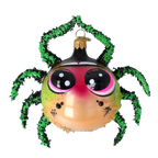 Inquisitive Neon Weaver | Hand-Painted Glass Ornament | Blubom 2024-054