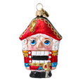 Load image into Gallery viewer, Christmas Nutcracker. Handmade Glass Christmas ornament. 2024-064

