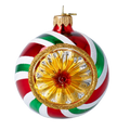 Gilded Solar Echo | Hand-Painted Glass Ornament | Blubom 2024-067