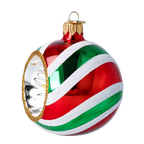 Gilded Solar Echo | Hand-Painted Glass Ornament | Blubom 2024-067
