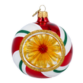 Ruby Solaris Echo | Hand-Painted Glass Ornament | Blubom 2024-068