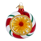 Ruby Solaris Echo | Hand-Painted Glass Ornament | Blubom 2024-068